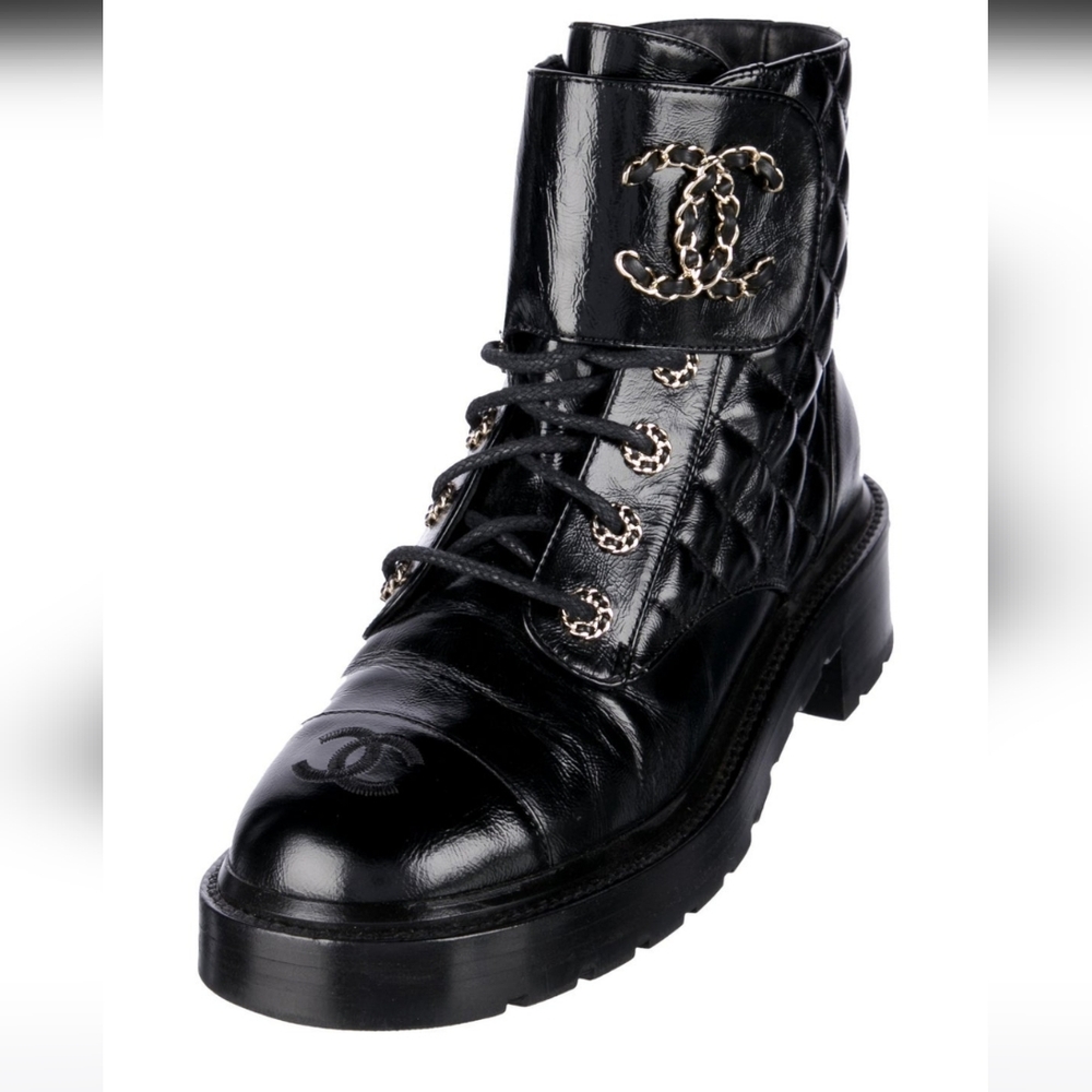 Chanel Biker Moto Boots